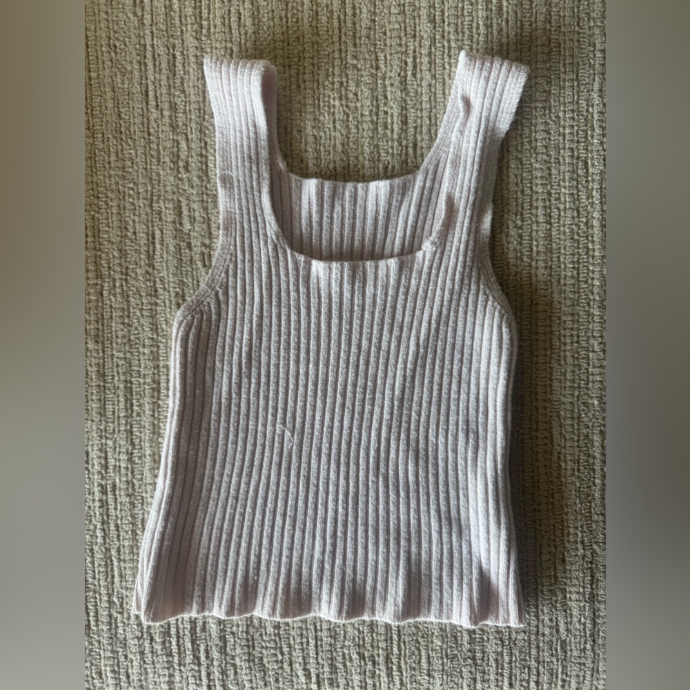 Brandy Melville Baby Pink Knit Tank